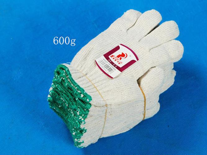 建筑工地耐磨防护手套 工厂劳保纱手套600g 作业棉纱手套.